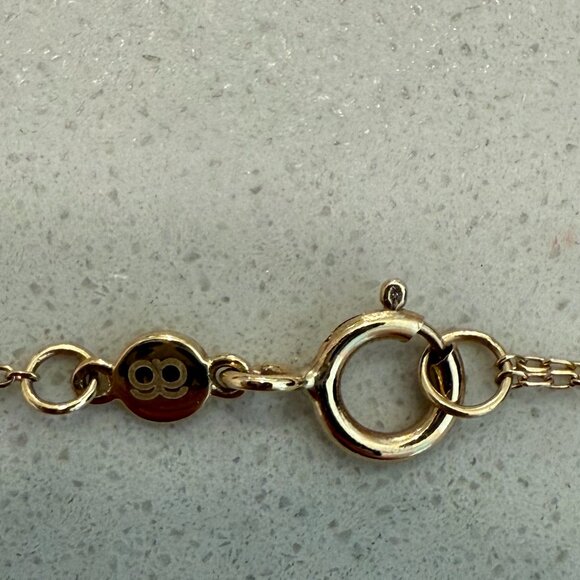 Gorjana 14k Gold Alphabet Necklace Letter G - Picture 3 of 6